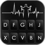 jesus heartbeat keyboard backg android application logo